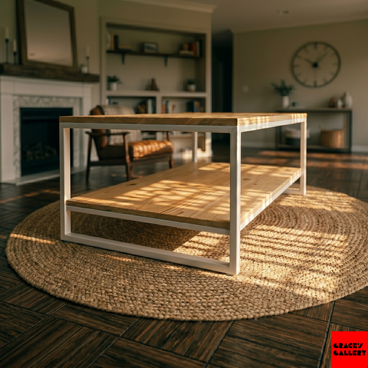 Modern Industrial Pine Coffee Table [Pre-orders]