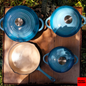 Leopard 7-Piece Enameled Cast Iron Cookware Set
