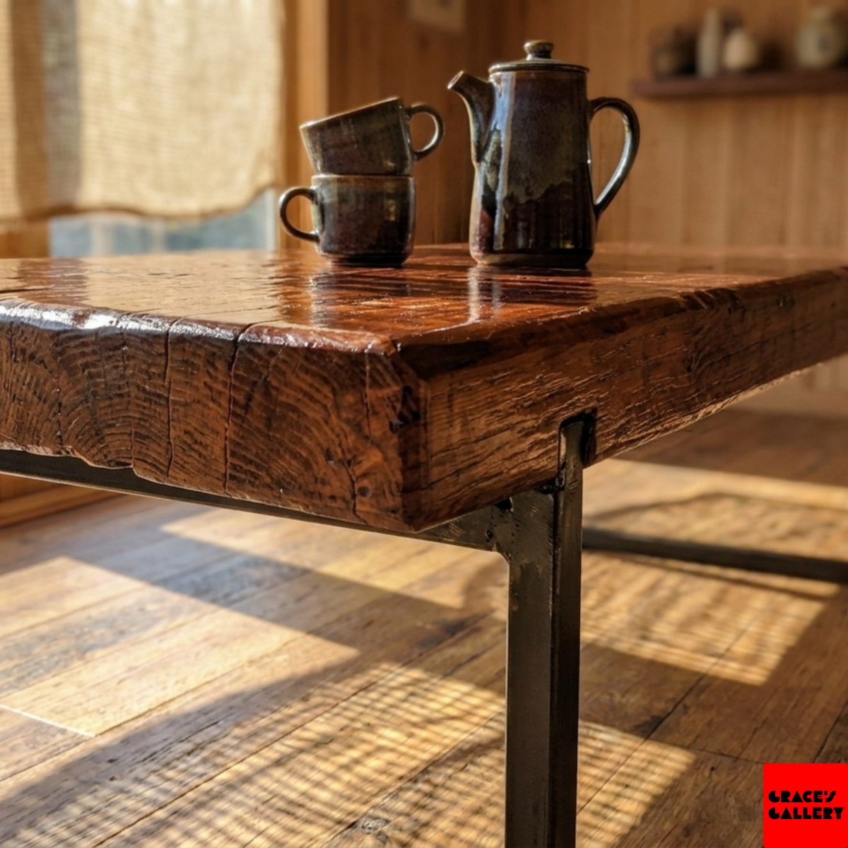 Industrial Reclaimed Timber Coffee Table