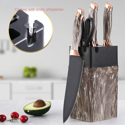 7pc Knife Block + Sharpener