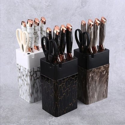 7pc Knife Block + Sharpener