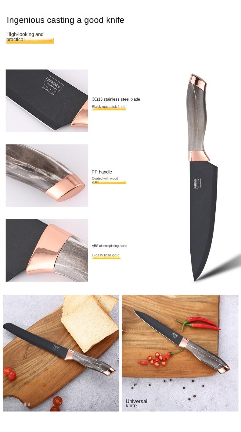 7pc Knife Block + Sharpener