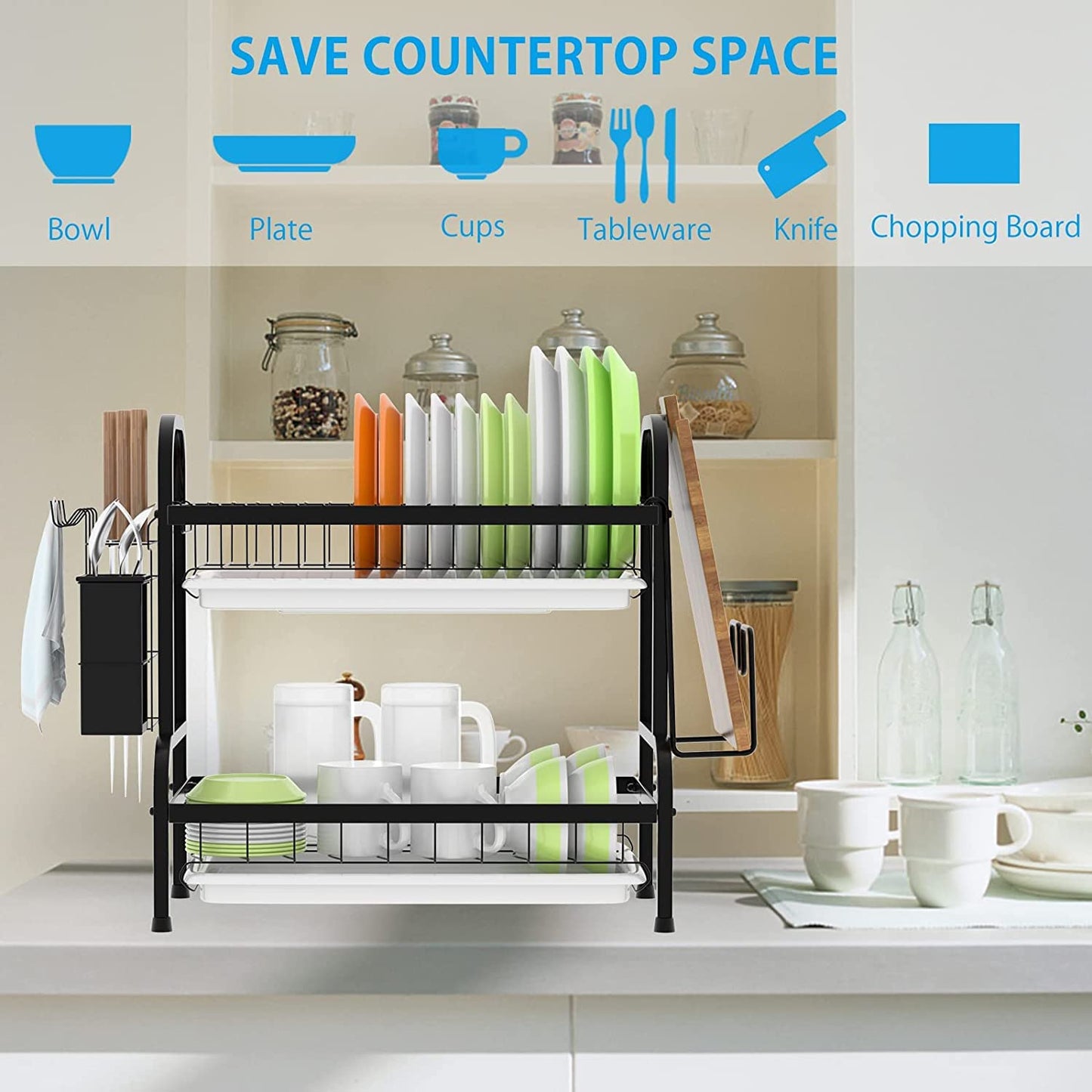2 Tier Dish Drainer