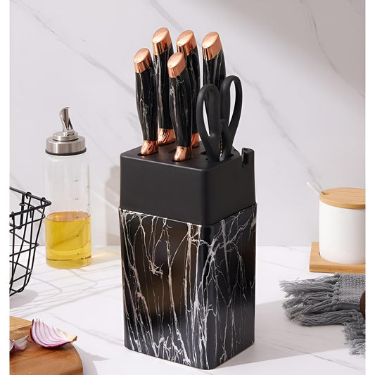 7pc Knife Block + Sharpener