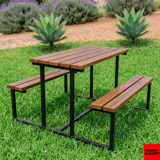 Outdoor Bench & Table Set [Pre-order]