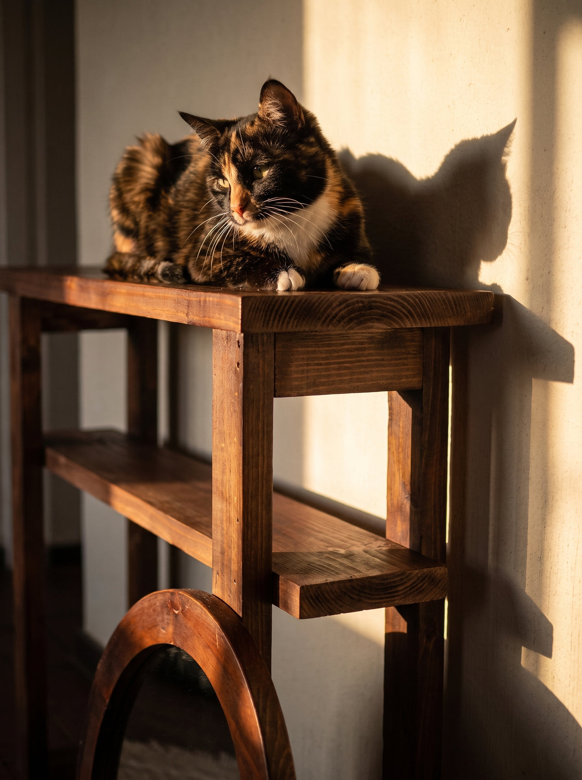 Rustic Reclaimed Pine Entryway Set