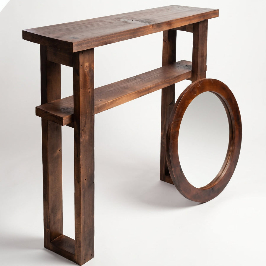 Rustic Reclaimed Pine Entryway Set