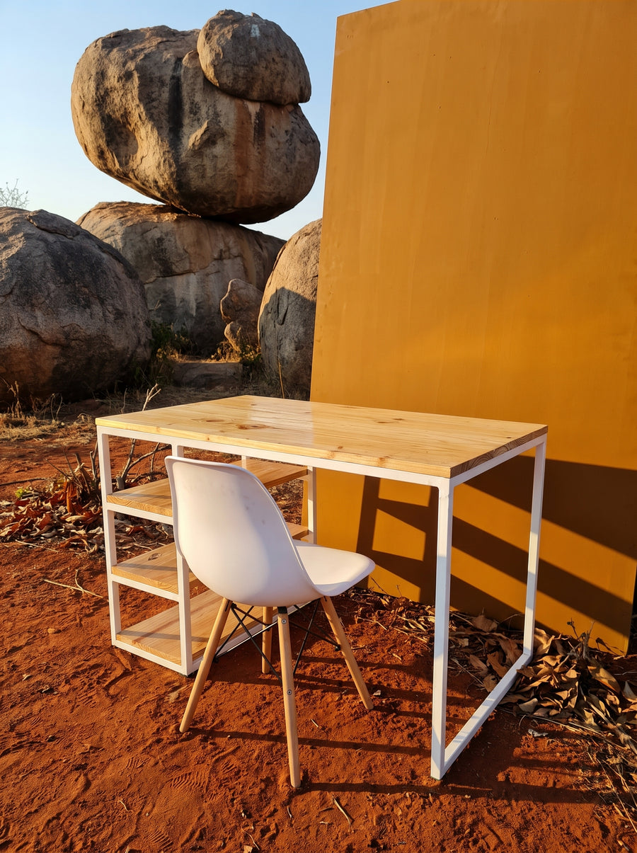 Minimalist Pine Wood Desk