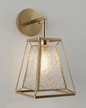 Glacial Gold Pyramid Sconce