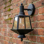 12625/1 Black Tapered Outdoor Wall Lantern
