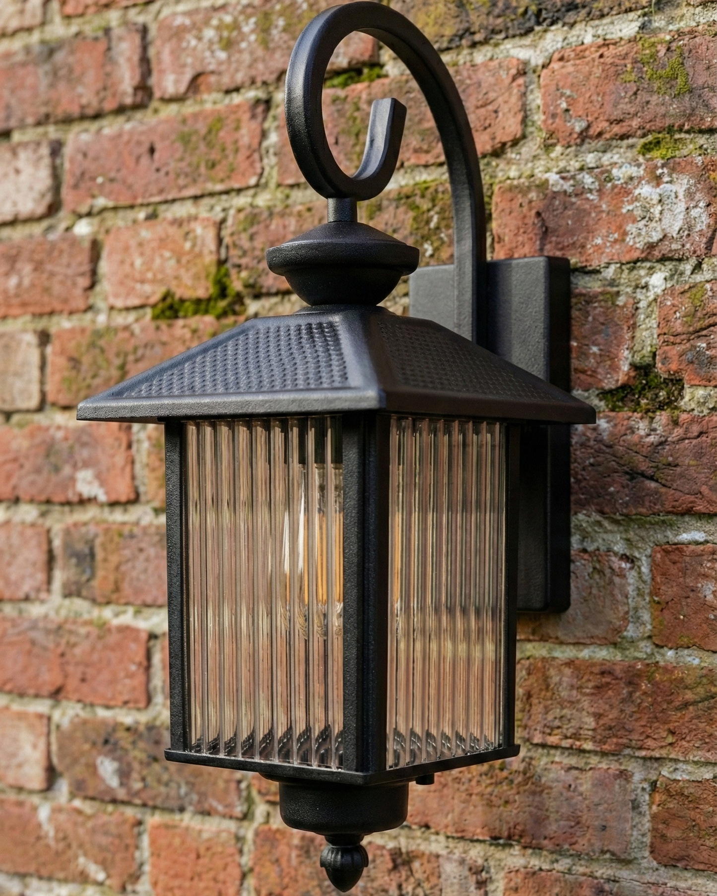 12012/1 Textured Black Wall Lantern