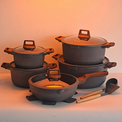 Donnor: Aero 15pc Cookware Set