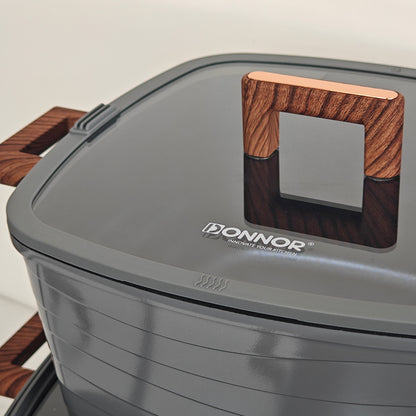 Donnor: 12-Piece Granite Square Cookware Set (Induction Ready)