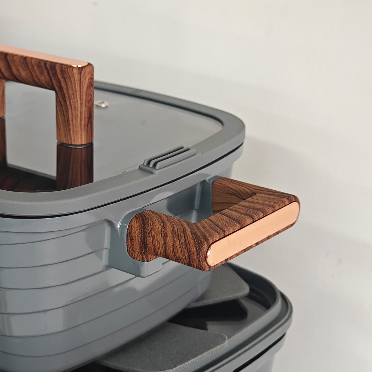Donnor: 12-Piece Granite Square Cookware Set (Induction Ready)