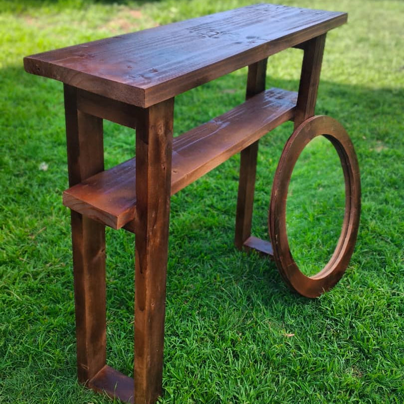 Rustic Reclaimed Pine Entryway Set