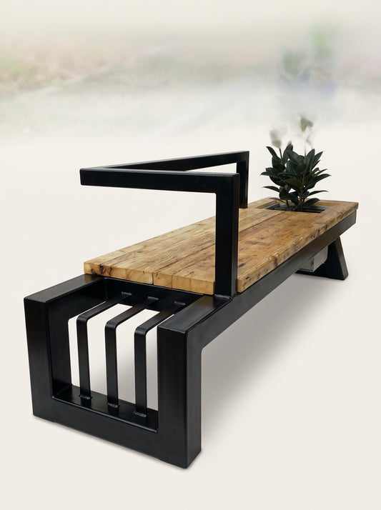 Modern Entryway Planter Bench [Pre-order]