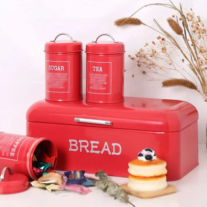 Retro Bread Bin & Canister Set