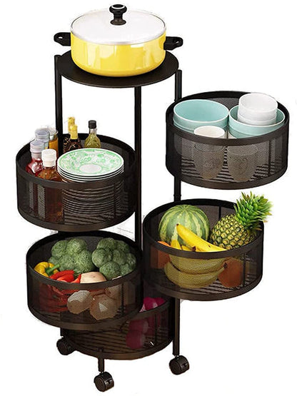 Multi-Tier Rolling Vegetable Basket