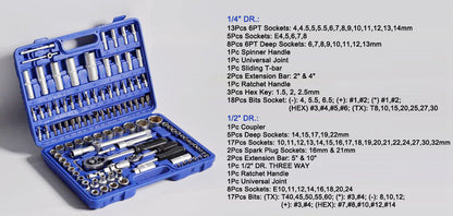 108-Piece Professional Socket Tool Set