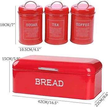 Retro Bread Bin & Canister Set