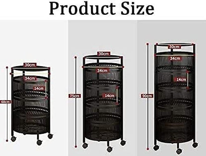 Multi-Tier Rolling Vegetable Basket