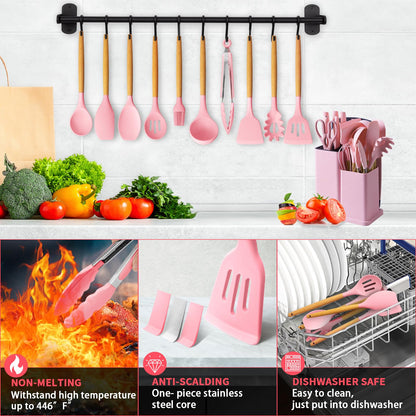 19pc Silicon Knife and Spoon Set